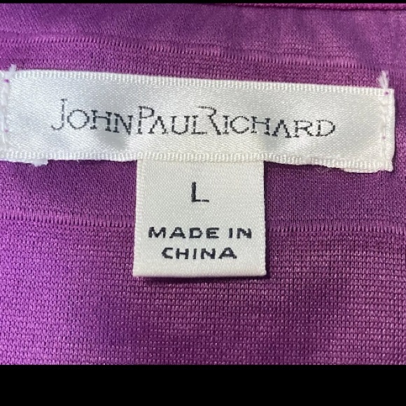 John Paul Richard Magenta Rocker-Chic Ruffled Sleeveless Top (Orig $44) Sz L-NWT - Picture 5 of 9